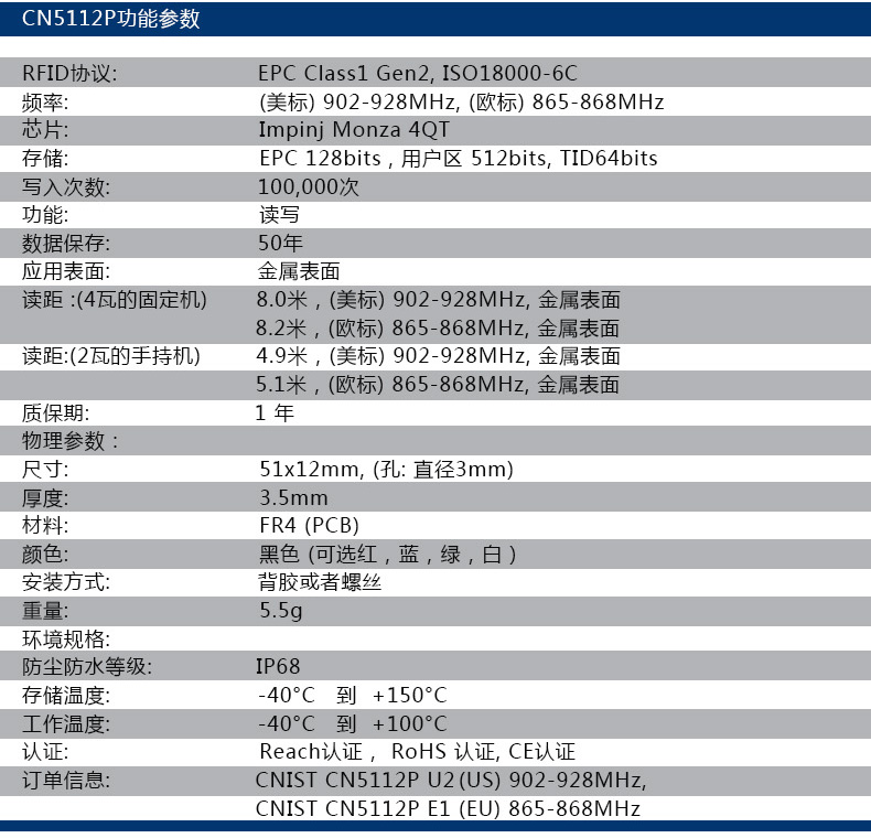 RFID电子标签 抗金属标签(图12)