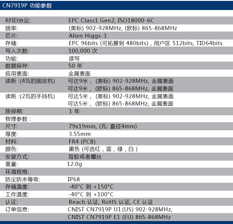 RFID电子标签 抗金属标签(图19)