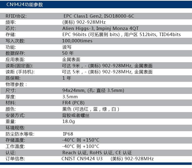 RFID电子标签 抗金属标签(图33)